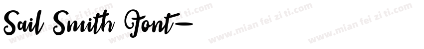 Sail Smith Font字体转换